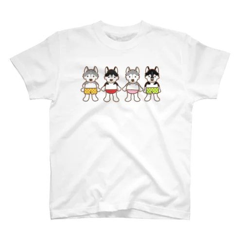 おパンツハスキー3 スタンダードTシャツ