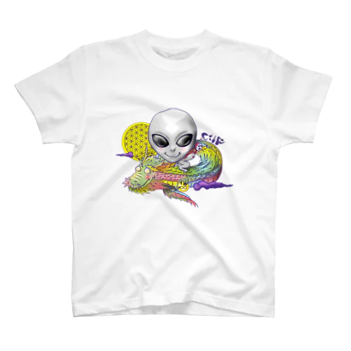 宇宙人×虹龍 티셔츠