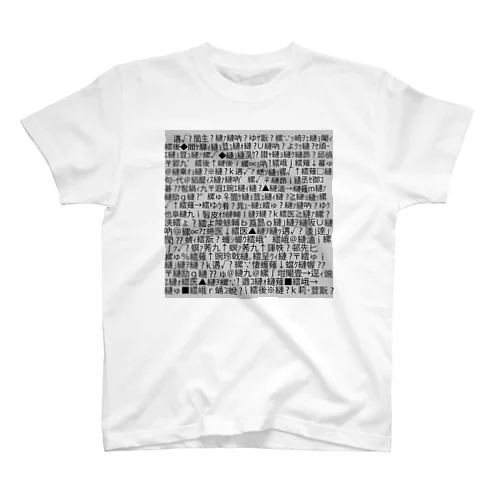 文字化けBIG Regular Fit T-Shirt