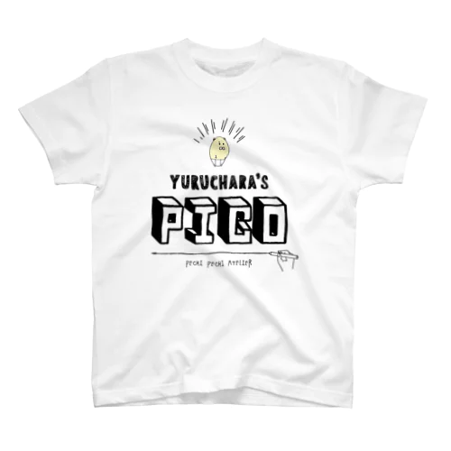 ハムスターのぴこ タイポグラフィーver. スタンダードTシャツ