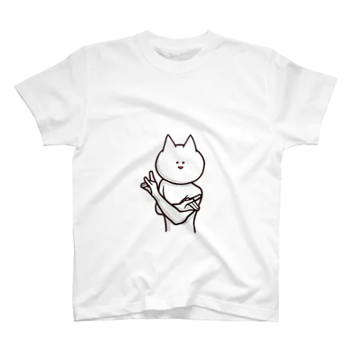 真顔で追いつめる「無言」 スタンダードTシャツ