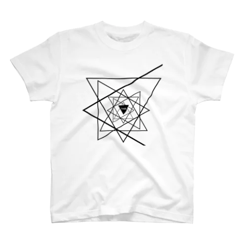 ぐるぐる Triangle Regular Fit T-Shirt