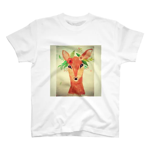 Gazelle watercolor painting design. スタンダードTシャツ