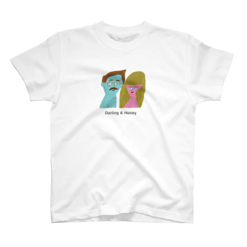 Darling & Honey (TEXT BK) スタンダードTシャツ