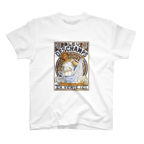 ミュシャ / 1897 /Bleu Deschamps / Alphonse Mucha スタンダードTシャツ