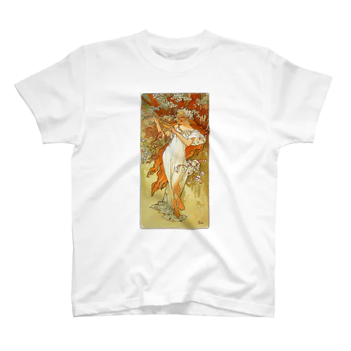 ミュシャ / 1896 / Spring / Alphonse Mucha スタンダードTシャツ