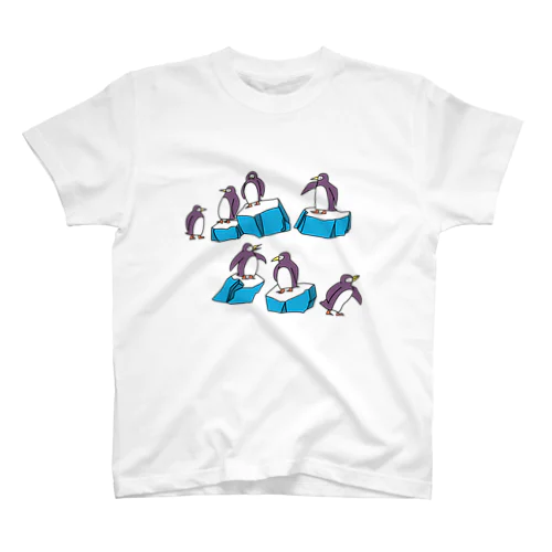 氷の上のペンギン Regular Fit T-Shirt