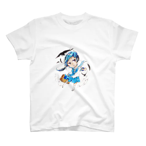 堕落ｼﾃ烏 少女あおい Regular Fit T-Shirt