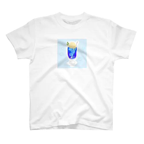 青いクリームソーダ Regular Fit T-Shirt