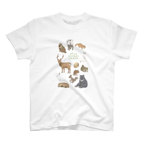 Wild animal japan スタンダードTシャツ