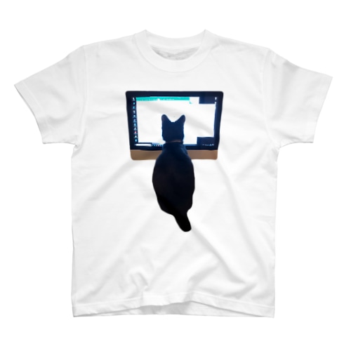 はたらく黒猫 Regular Fit T-Shirt