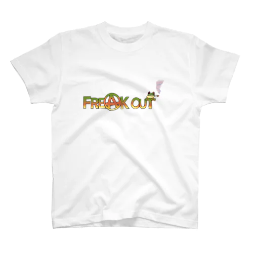 Freak Out カエル アースカラー スタンダードTシャツ