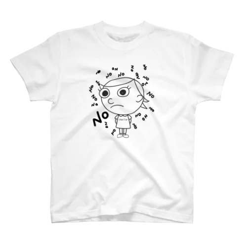 no  charlie  モノクロ ver. スタンダードTシャツ