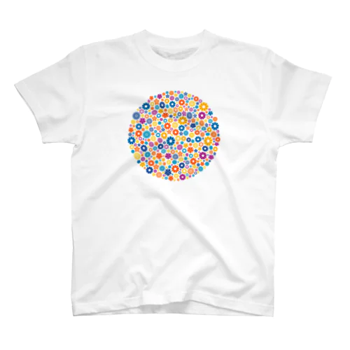 Round flower Regular Fit T-Shirt