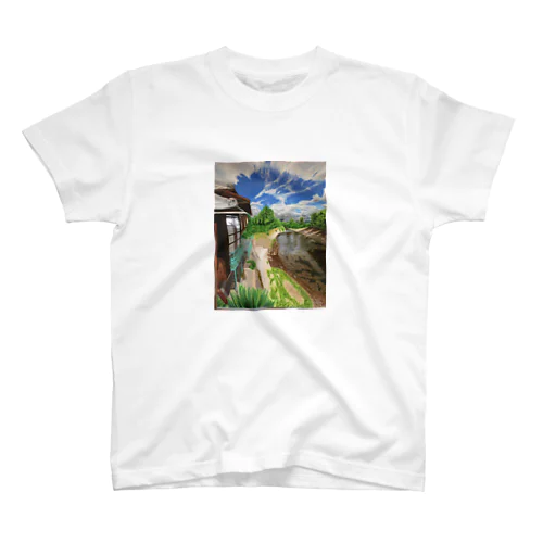 地元の風景　油彩 スタンダードTシャツ