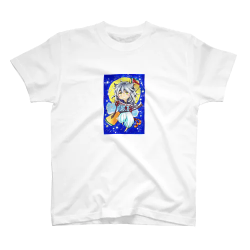 てがみ猫泣き顔 スタンダードTシャツ