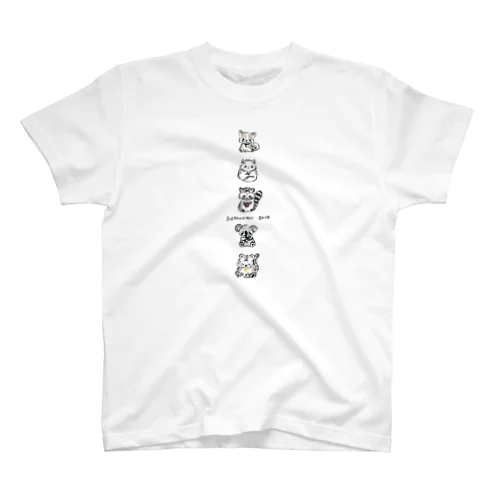 黒文字：お絵かき書道講師イントラT スタンダードTシャツ