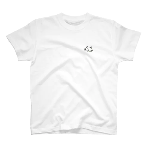 虚無顔のねこ Regular Fit T-Shirt