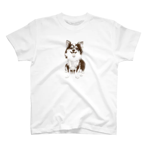 犬絵ペン画 チワワ #1 スタンダードTシャツ