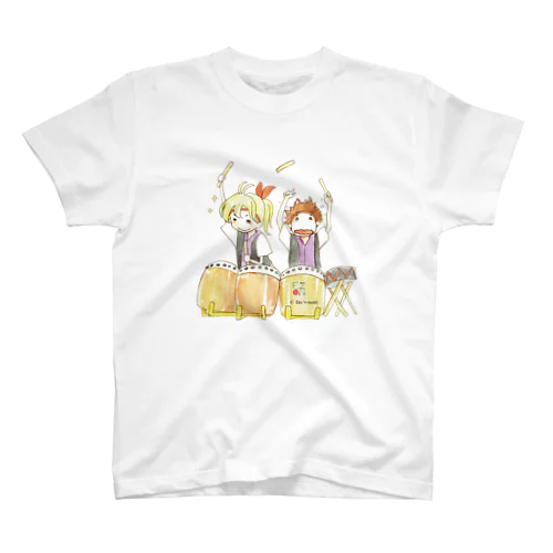 太鼓男の子女の子　デザインスモール 티셔츠
