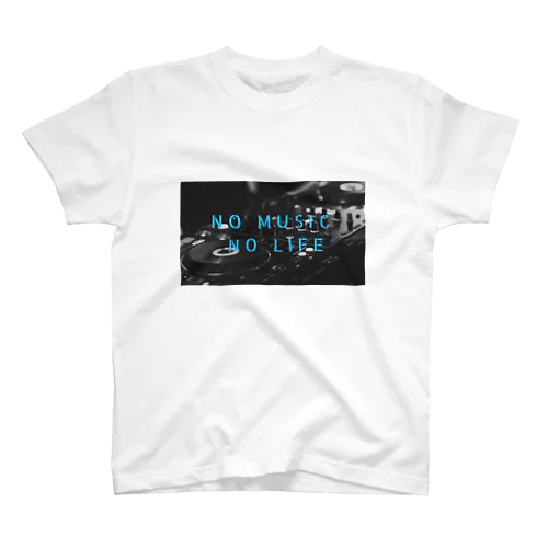 No music no life スタンダードTシャツ