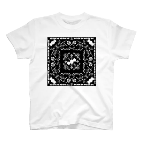 アリンコペイズリー -ブラック- Regular Fit T-Shirt
