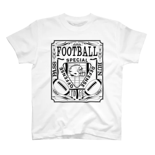 PB-FOOTBALL ブラック スタンダードTシャツ