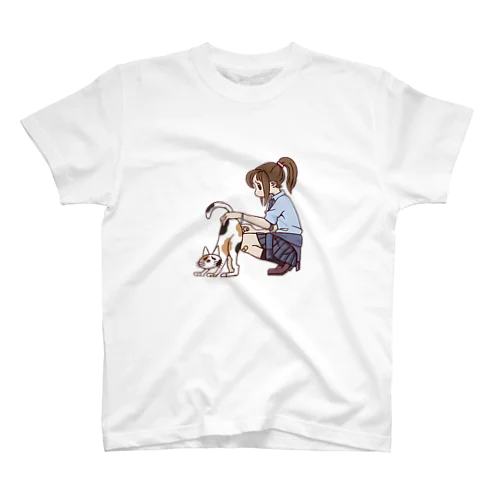 JKと三毛猫 スタンダードTシャツ