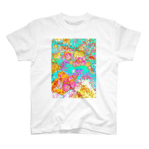 POPフラワー Regular Fit T-Shirt