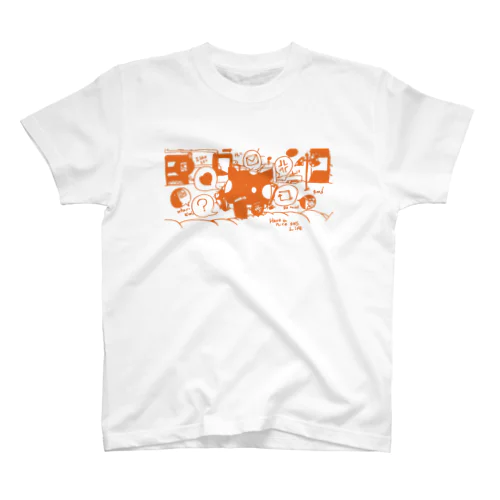 Tシャツ SIZE orange スタンダードTシャツ