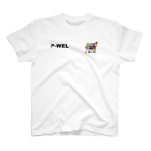 P-WEL Tシャツ(白) Regular Fit T-Shirt