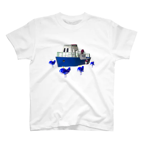 クジラとボート Regular Fit T-Shirt