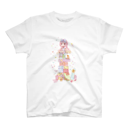 プレゼントと女の子 Regular Fit T-Shirt