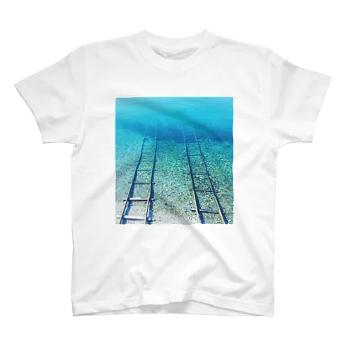 海に続く線路 티셔츠