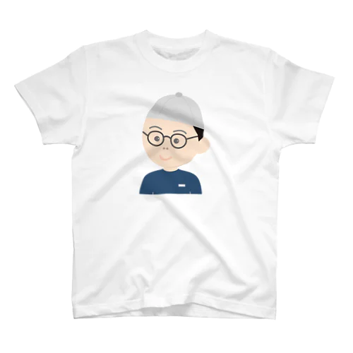 顔イラスト（男.帽子） スタンダードTシャツ