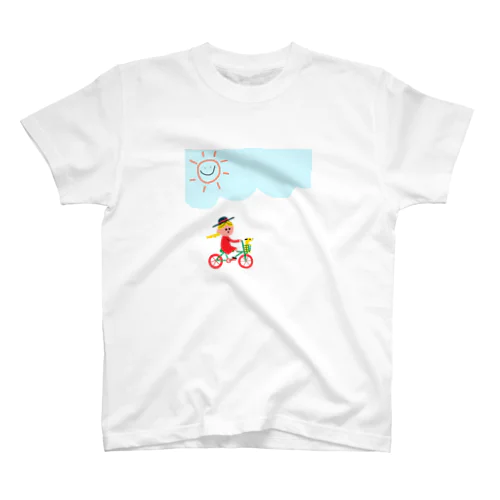 散歩中の女の子 Regular Fit T-Shirt