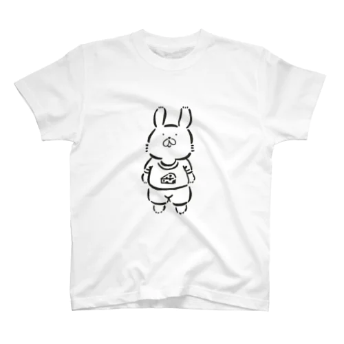 食欲もりもりうさぎ スタンダードTシャツ