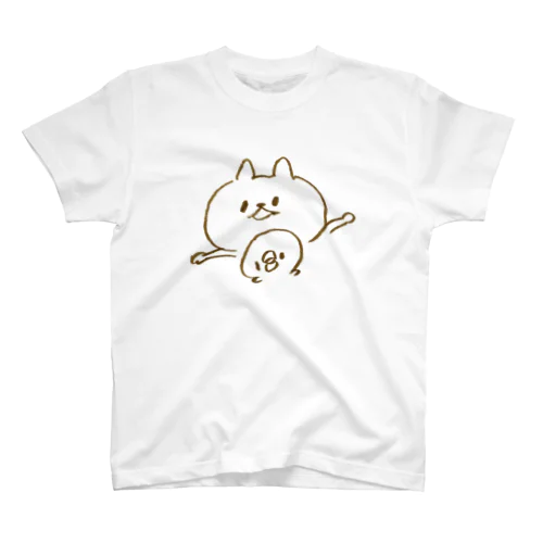 ねことひよこの必死のセーフアピール スタンダードTシャツ