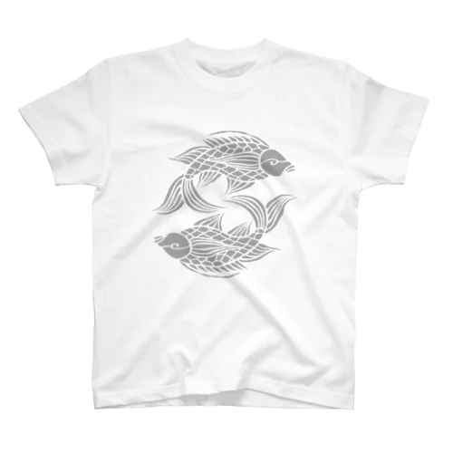 壷屋焼風双魚文 Regular Fit T-Shirt