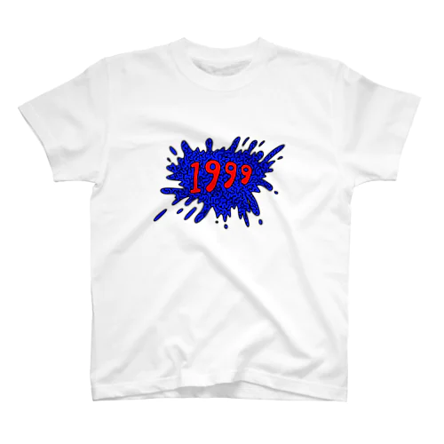 T-shirt with 1999 splash print スタンダードTシャツ