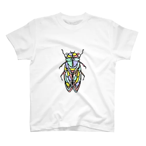 cicada(せみ)カラーバージョン(大)Full of vitality　(フル　オブ　バイタリティ) スタンダードTシャツ