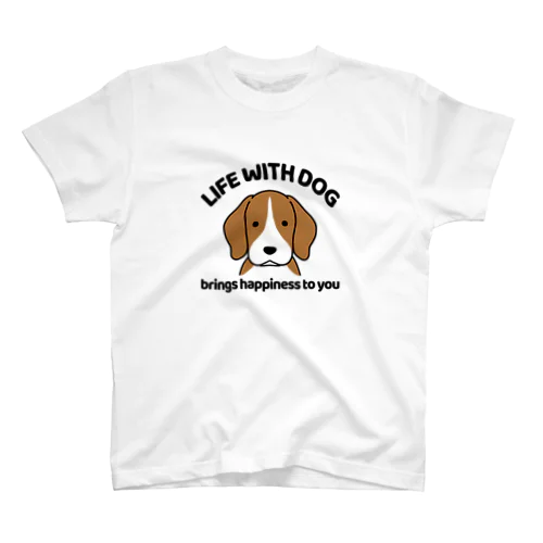 犬と共に（ビーグル） スタンダードTシャツ