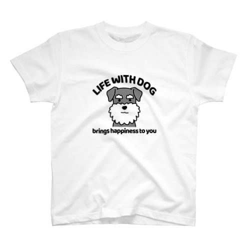 犬と共に（シュナウザー） Regular Fit T-Shirt
