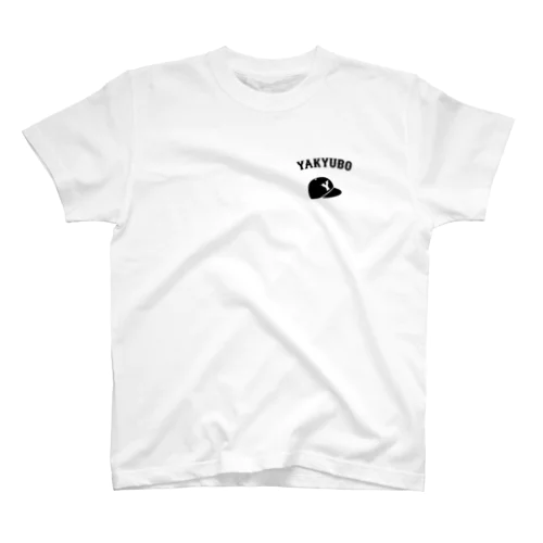 野球帽TEE （黒文字） Regular Fit T-Shirt
