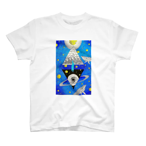 碧宙(blue galaxy) Regular Fit T-Shirt