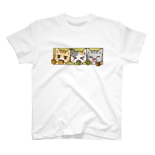 くつろぎ猫 ~まったりドーナツ~ スタンダードTシャツ