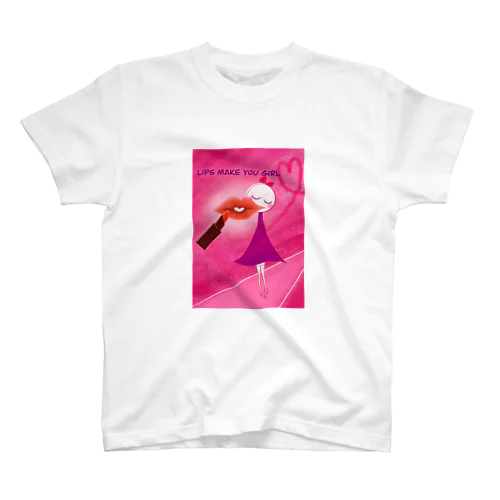 リップガール（ピンク） スタンダードTシャツ