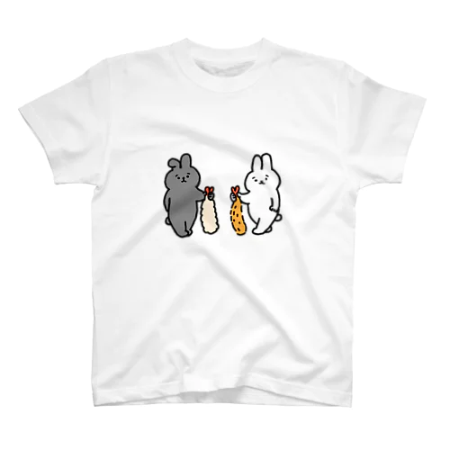 エビフライとエビ天とうさぎ Regular Fit T-Shirt