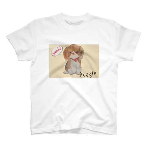 moko ビーグル犬 Regular Fit T-Shirt