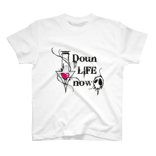 Doun LIFE now-白- スタンダードTシャツ